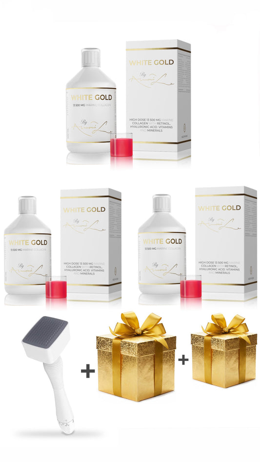 White Gold 500 ml x 3 + Anti-Hairloss + Gifts