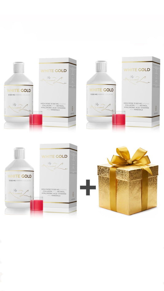 White Gold 3 x 500 ml + Gift
